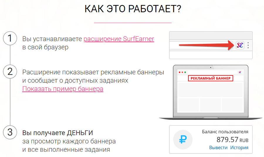 Заработок на просмотре рекламы в браузере